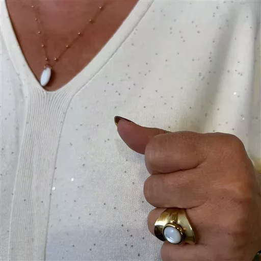 Z118- Pull Christy Pailleté Grande Taille (ecru) – Image 7