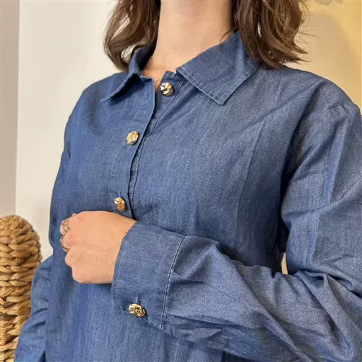 K118- Vareuse denim "By One" (T36-T38) (denim) – Image 5