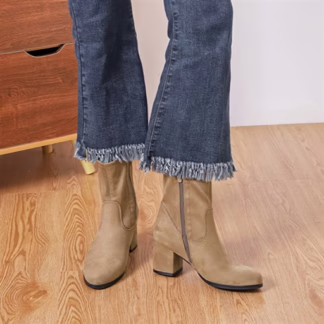 Bottes Moow aspect daim (T36-T41) (taupe)