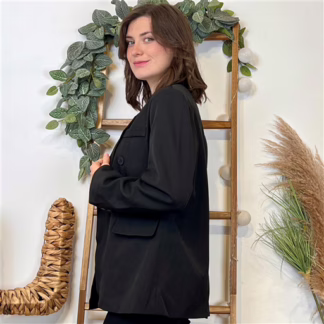 Blazer oversize ample "So Sweet" (T36-T40) (noir)