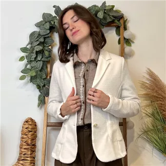 Veste de tailleur (T36-T42) 🇮🇹 (ecru)
