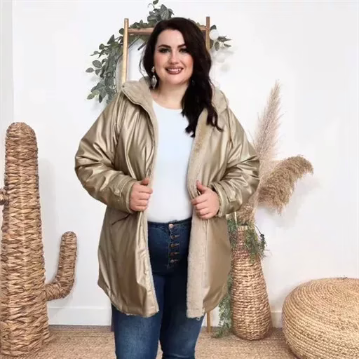 Doudoune Fourrée réversible (doré)