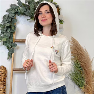 Pull Version Féminin Teckel (Tu) (ecru)