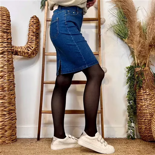 L721- Jupe jean Voggo (T36-T44) (denim) – Image 3