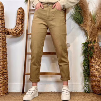 Jean Mom Voggo (T36-T44) (taupe)