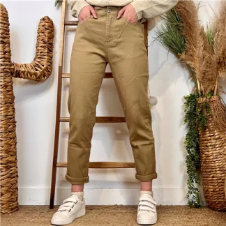 Jean Mom Voggo (T36-T44) (taupe)
