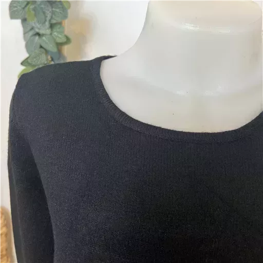 Y251- Pull Laine Cachemire "Tricotonic" (les T36&40) (noir) – Image 6