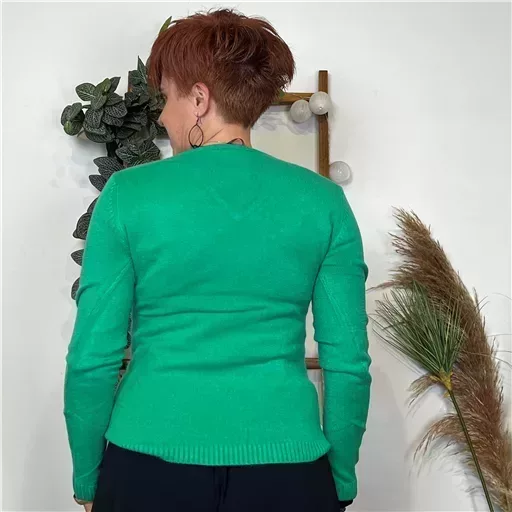 Y248- Pull Laine Cachemire "Tricotonic" (les T36&40) (vert brésil) – Image 10