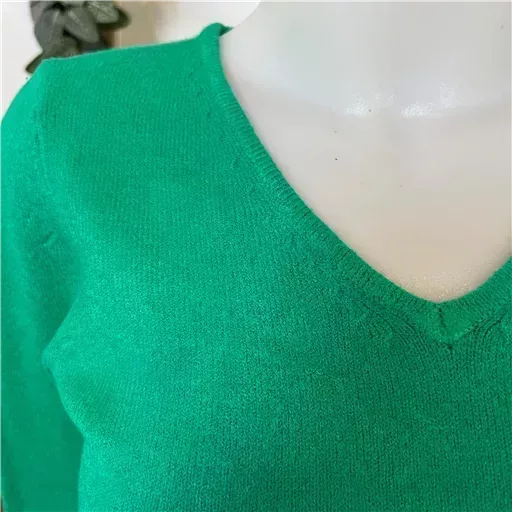 Y248- Pull Laine Cachemire "Tricotonic" (les T36&40) (vert brésil) – Image 4