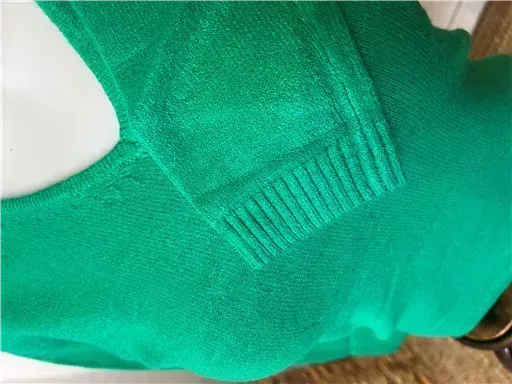 Y248- Pull Laine Cachemire "Tricotonic" (les T36&40) (vert brésil) – Image 5