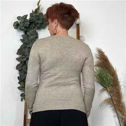 Y248- Pull Laine Cachemire "Tricotonic" (les T36&40) (taupe) – Image 9