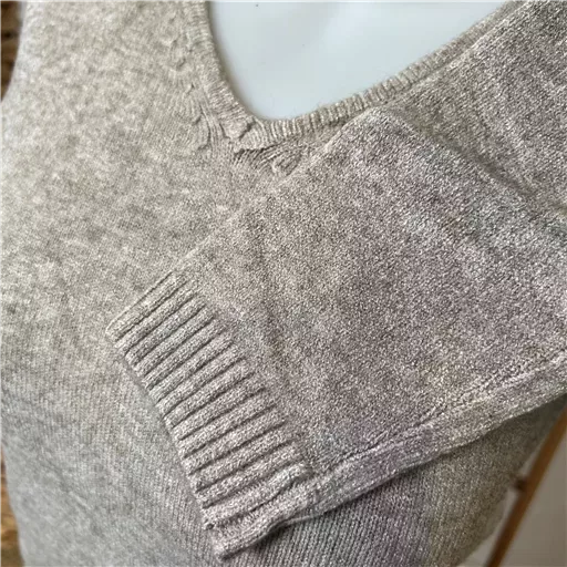 Y248- Pull Laine Cachemire "Tricotonic" (les T36&40) (taupe) – Image 4