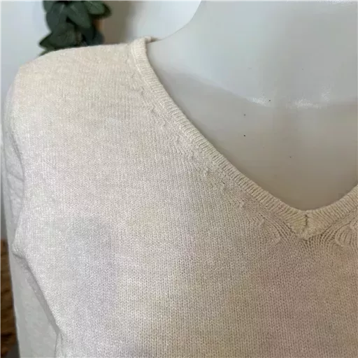 Y248- Pull Laine Cachemire "Tricotonic" (les T36&40) (beige) – Image 5