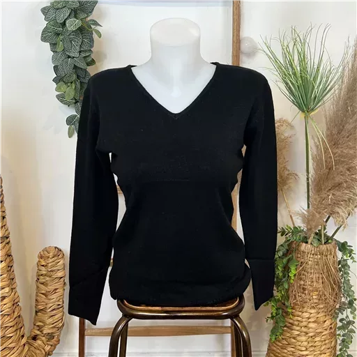 Tricotonic Col V les T38 & 42 (noir)