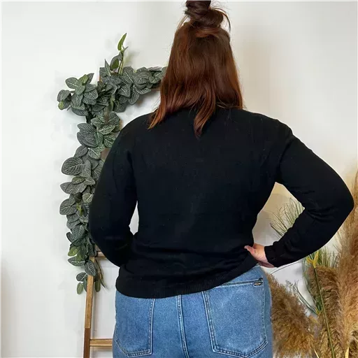 Y250- Pull Laine Cachemire "Tricotonic" (les T44&48) (noir) – Image 10