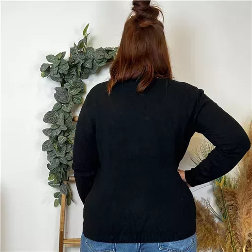 Y250- Pull Laine Cachemire "Tricotonic" (les T44&48) (noir) – Image 4