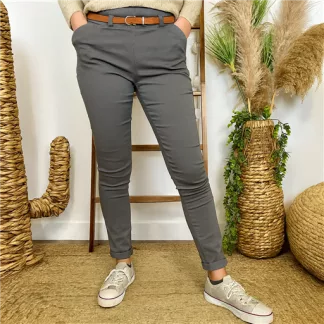 Pantalon Stretch (T36-T46) 🇮🇹 (gris)