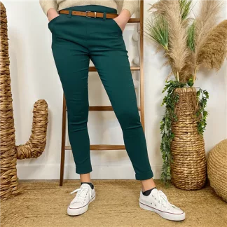 Pantalon Stretch (T36-T46) 🇮🇹 (bleu canard)