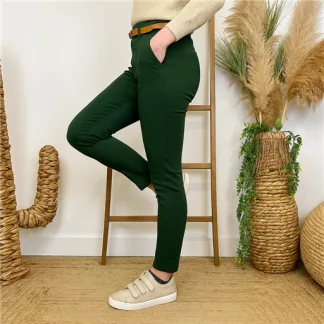 Pantalon Stretch (T36-T46) 🇮🇹 (vert sapin)