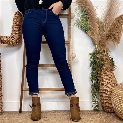 M987- Jean 7/8ème Voggo (T36-T44) (denim) – Image 3