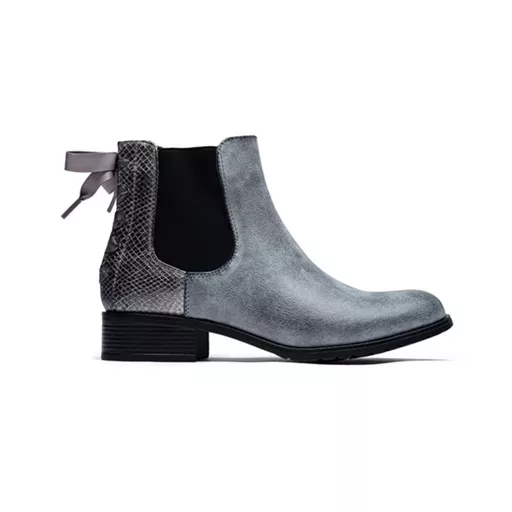 R390- Bottine à ruban (T36-T42) (gris) – Image 3