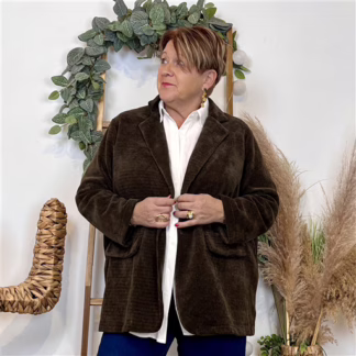 Veste en velours (Gt) 🇮🇹 (marron)