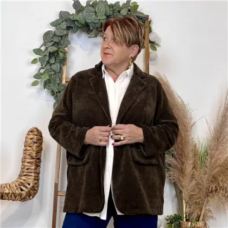 Veste en velours (Gt) 🇮🇹 (marron)