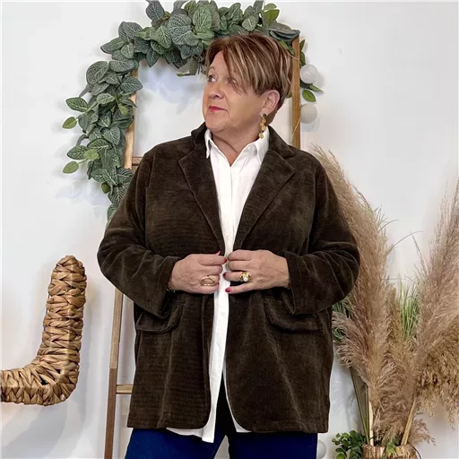 Veste en velours (Gt) 🇮🇹 (marron)