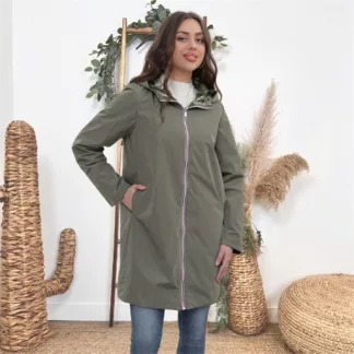 Imper réversible (T36-T42) (kaki)