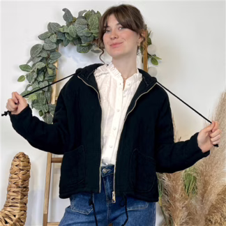 Veste Matelassée Coton (Tu) 🇮🇹 (noir)