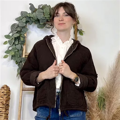 Veste Matelassée Coton (Tu) 🇮🇹 (marron)