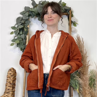 Veste Matelassée Coton (Tu) 🇮🇹 (rouille)