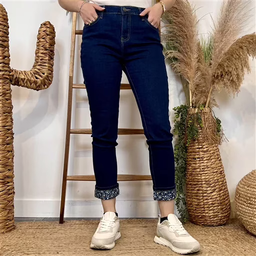 M956- Jean 7/8ème Voggo (T36-T44) (denim) – Image 2