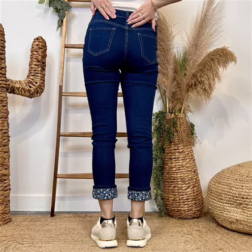 M956- Jean 7/8ème Voggo (T36-T44) (denim) – Image 5