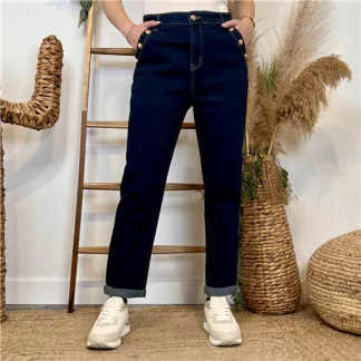 Jean Mom Voggo boutons (T36-T44) (brut)