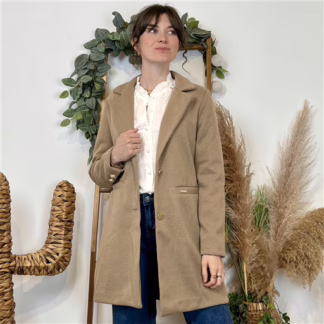 Veste 3/4 doublée (T36-T42) (camel)