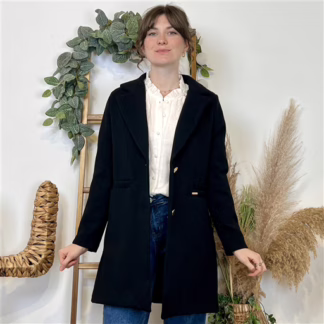 Veste 3/4 doublée (T36-T42) (noir)