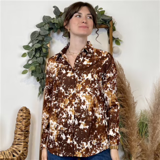 Chemise By-One (T36-T38) (marron)