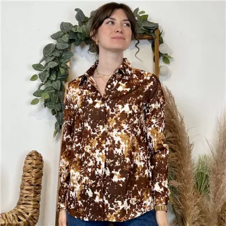 Chemise By-One (T36-T38) (marron)