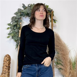 Pull Épais sans laine «Voggo» (T36-T48) (noir)