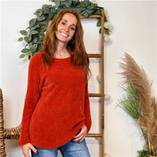 Pull « Pilou Pilou » (Tu) 🇮🇹 (rouille)