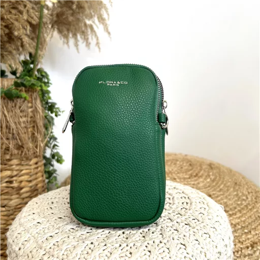 P420- Pochette Téléphone Flora & Co (vert brésil) – Image 3
