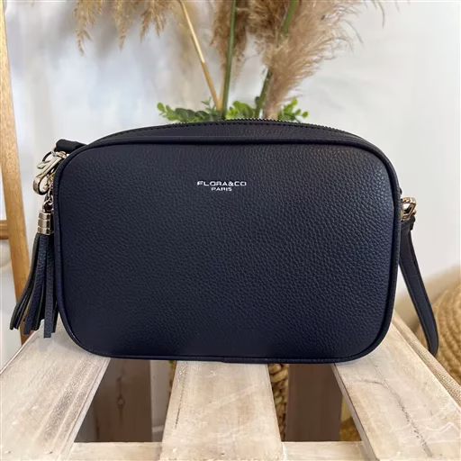 P428- Sac Flora & Co 2 Zips (marine) – Image 4