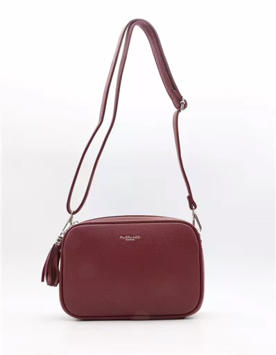 P428- Sac Flora & Co 2 Zips (bordeaux) – Image 3