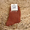 Chaussettes paillettes « Rêveuse » (rouille)