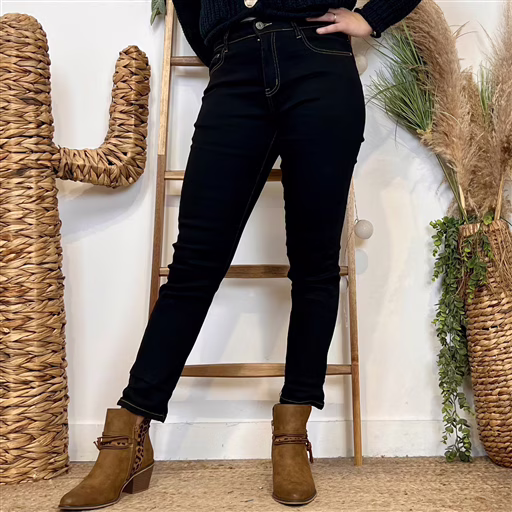 M969- Jean 7/8ème Voggo (T42-T50) (noir) – Image 7