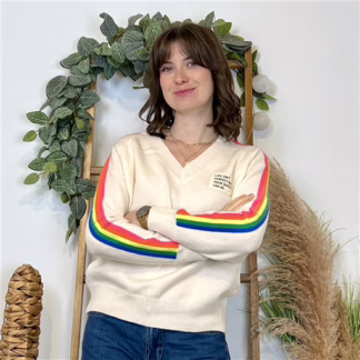 Pull « Life is not perfect… » Version Féminin (beige)