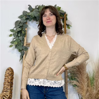 Gilet-chemisier Version Féminin (taupe)