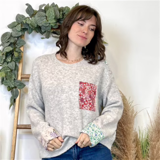 Pull Version Féminin "Liberty" (gris)