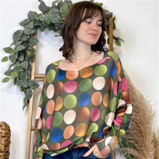 Pull “Fantaisies” (TU) 🇮🇹 (kaki)